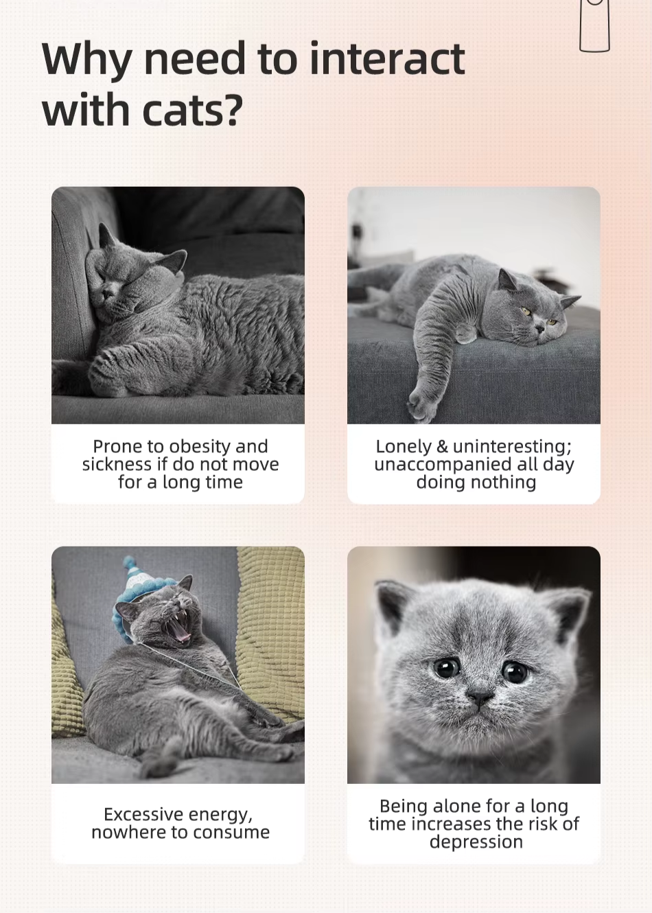 TenderPulse Smart Interactive Pet Toy Bea