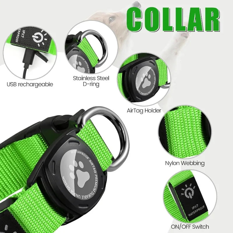 TenderTrack LED Pet Collar Bea