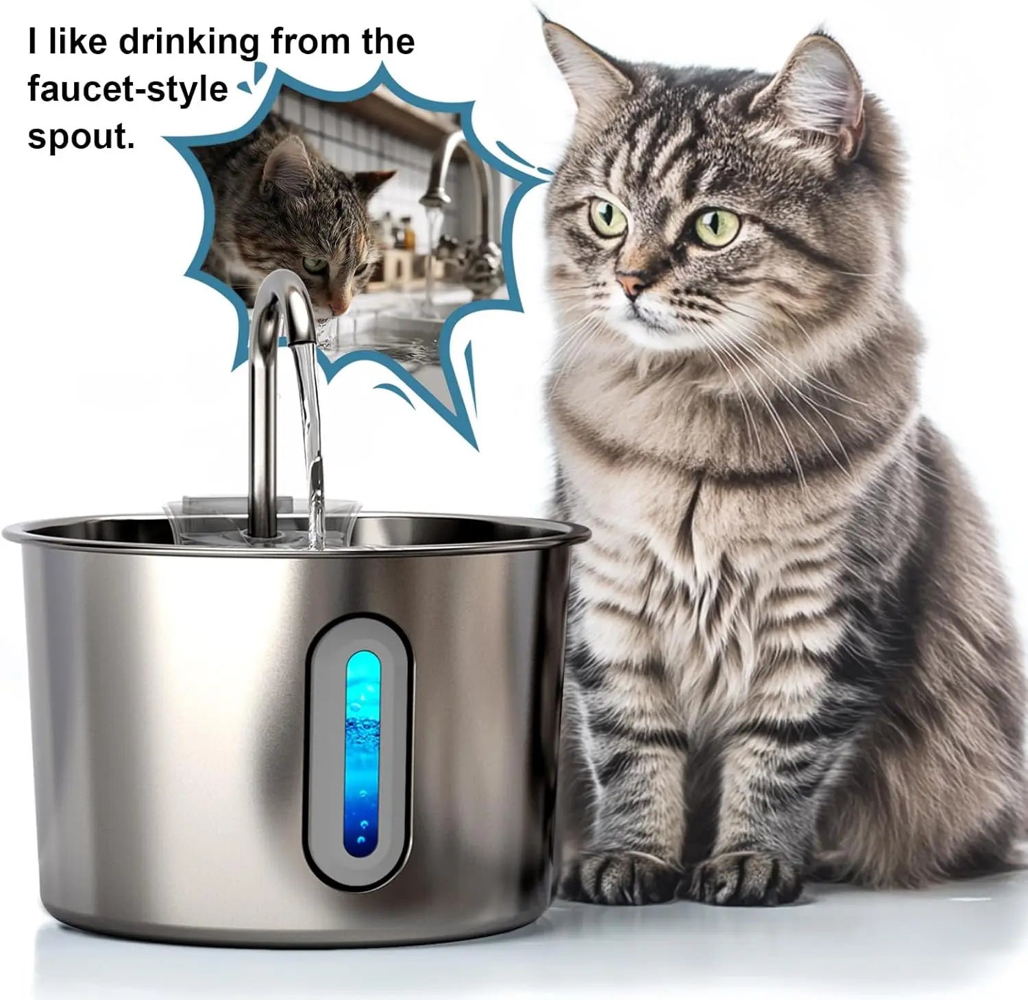 TenderSip Cat Water Fountain Bea